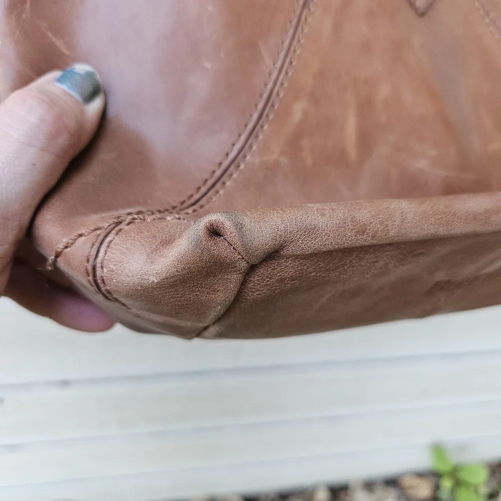 Born brown leather studded crossbody bag - Picture 10 of 12